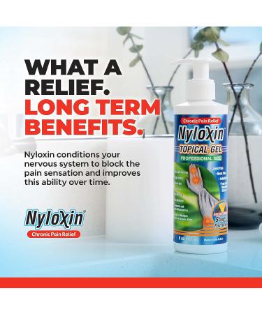 Nyloxin 8 oz Arthritis & Neuropathy Pain Relief Cream - Back, Knee, Foot, Muscle & Joint Pain Relief - Buy Online on GoSupps.com