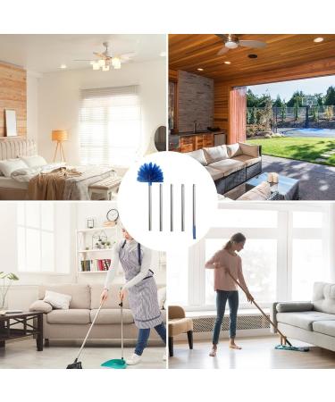 Cobweb Duster with Extension - Sturdy Extendable Spider Web Brush with Long - Spider Web Remover for Cleaning Ceiling Fan High Ceiling Blinds Furniture & Cars Siopob - Buy Online on GoSupps.com