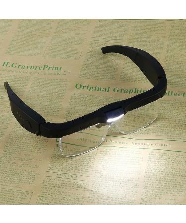 Handsfree Magnifier 150D 200D 300D 2.5X4.0X Headband Magnifying Glass with 5 Lens for Sewing Crafts Reading Jewelry Adjustable Level - Buy Online on GoSupps.com