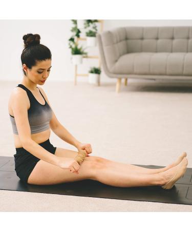 Massage Roller for Full Body Relaxation - Ideal for Back Arms Legs Neck & Feet - Wooden Handle Fascia Roller for Sports & Yoga - Buy Online on GoSupps.com