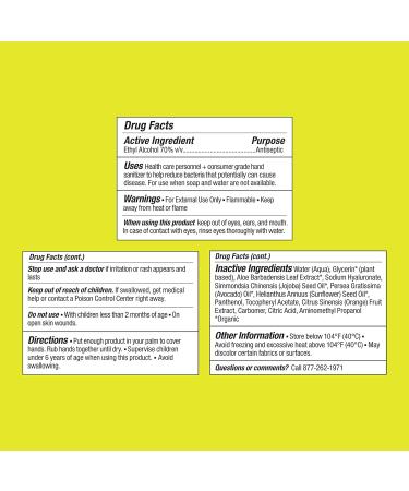 Lemyn Organics 97% Organic Medical Grade Hand Sanitizer Gel - 2 fl.oz. (Pack of 3) - Buy Online on GoSupps.com