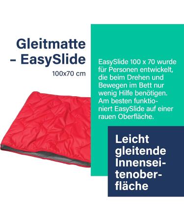 DHG Easyslide Sliding Mat - Slip Mat for Bedridden Patients | Manual Transfer Aid 100x70 cm | Ideal for Bed Shower & Lounger Transfers - Buy Online on GoSupps.com
