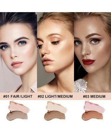 FV Contour Stick Dual-Ended Contouring Highlighter Stick Professional Makeup Waterproof Cream Contour Wand for Perfect Look Face Brighten Facial Shade Contouring Pen 0.26oz/7.5g (Fair/Light) - Buy Online on GoSupps.com