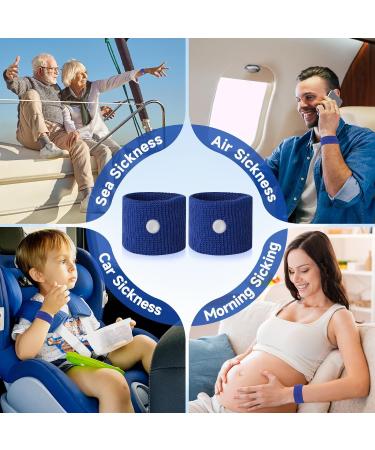 MEIYYJ Travel Sickness Bands for Adults and Kids - Motion Sickness Wristbands 1 Pair (Blue) - Buy Online on GoSupps.com