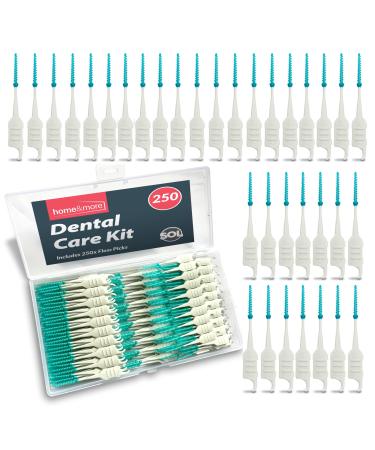 250pcs Dental Picks | Silicone Floss Sticks Dental | Tooth Floss Picks | Teeth Floss Sticks | Dental Floss Brush | Toothpicks Plastic | Toothpicks | Tooth Floss Brush | Between Teeth Cleaning Brushes