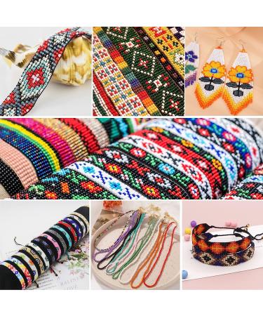SHUANGART Frame Beading Loom Kit for DIY Craft Jewelry - Includes Beads, Cord, Needles, and Instructions - Buy Online on GoSupps.com