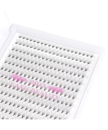 Premade Fans Eyelash Extensions 12D-D-0.07-12 Premade Volume Lash Extensions 320 Fans Pointed Base Fans 0.07 Premade Volume Fans C D Curl(12D-D-0.07-12) 12 mm 12D-D-0.07