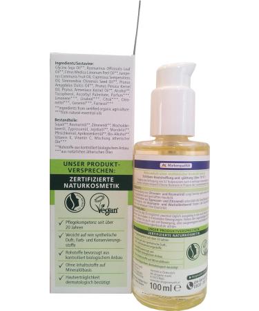 Alverde - Anti-cellulite Body Oil - Organic Lemon & Organic Rosemary - 100 ml - Buy Online on GoSupps.com