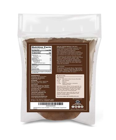 Healthworks Cacao Powder 5lb - Organic Cocoa Substitute | Keto Vegan Non-GMO | Peruvian Origin - Antioxidant Superfood - Buy Online on GoSupps.com