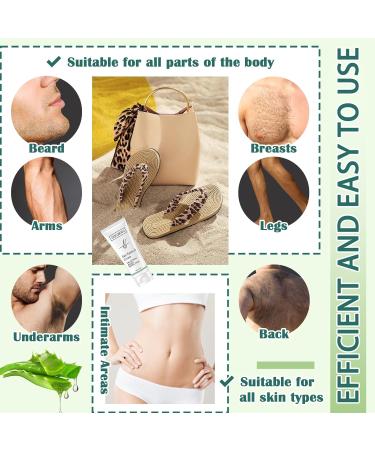 Flawless Men's Hair Removal Cream | Painless Depilatory Cream for All Skin Types | Soothing At-Home Hair Remover - Buy Online on GoSupps.com