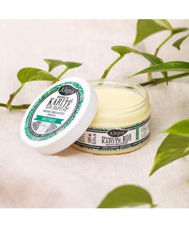 Alepia Organic Cosmos Certified Organic Unrefined Shea Butter Moisturizes & Softens, Rich in Ceramides & Vitamins, 100 ml