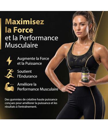 GN Creatine Pro Gummies | 90 Gommes Croquer pour Hommes Femmes - 3000mg de Monohydrate de Cr atine par Portion | Saveur Fraise et Banane Sans OGM Convient aux V g taliens et V g tariens - Buy Online on GoSupps.com