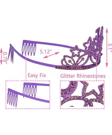 MEANT2TOBE 16th Birthday Sash and Tiara for Girls - Fabulous Set for Sweet 16 Party - Glitter Sash + Rhinestone Tiara - Purple Sparkle Gift Set - Buy Online on GoSupps.com