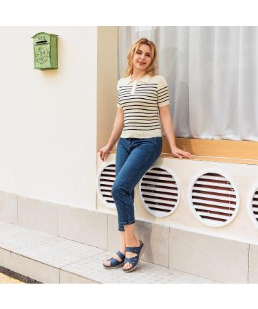 Ortho+rest Women's Orthotic Slides - Comfortable Navy Orthopedic Sandals with Arch Support - Buy Online on GoSupps.com