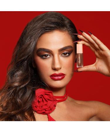 Oulac Liquid Eyeshadow Satin Finish - Multi-Use Brown Eyeshadow & Cream Bronzer | Blendable Smooth Eye Make-up Crease-Resistant Non-Greasy Vegan Cruelty-Free Bronze (SA03) - Buy Online on GoSupps.com