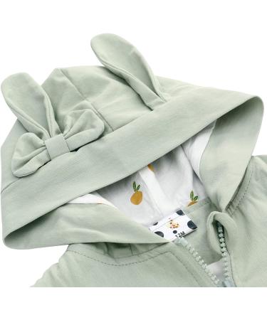 Famuka Baby Girls Hooded Jacket - Toddler Kids Spring Windbreaker Outwear - Green (3 Years) - Buy Online on GoSupps.com