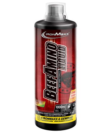 Ironmaxx beef amino liquid liquid amino acids sugar -free taste cola lime 1000 ml bottle (1 Pack) cola lime 1 l (1 Pack)
