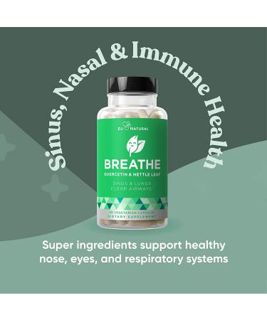 Eu Natural BREATHE - Sinus & Lungs Support - 60 Vegetarian Capsules - Buy Online on GoSupps.com