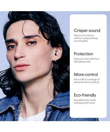 Loop Experience 2 Plus Ear Plugs Stylish Hearing Protection for Concerts Festivals & Live Events | 17dB Noise Reduction High-Fidelity Mute | Black - Buy Online on GoSupps.com