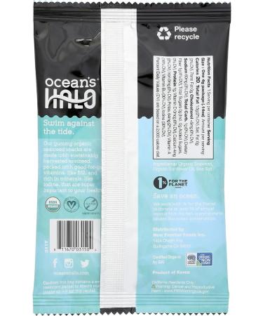 Ocean's Halo Sea Salt Sea Weed Snacks Pack of 20 x 4g Salted 4 g (Pack of 20) - Buy Online on GoSupps.com