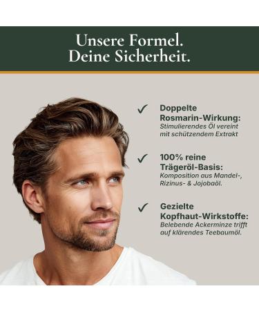 Wellrelaxx Rosemary oil hair rosemary + formula for fullness and growth refined with castor oil almond oil and vitamin E developed and filled in Germany 100 natural hair oil - Buy Online on GoSupps.com