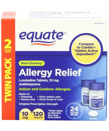 Equate - Allergy Relief Loratadine 10 mg 120 Tablets
