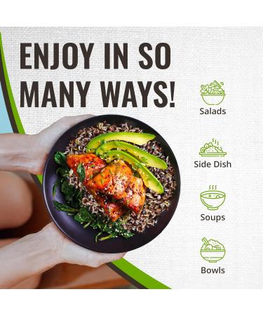 Pack of 3 x 400g Wild Rice Blend with Long Grain Brown Rice Chusei Calrose Rice Riceberry Rice Black Rice Kow Mun Red Jasmine Rice Non Gluten Non-GMO Kosher and Vegan - Floating Leaf - Buy Online on GoSupps.com
