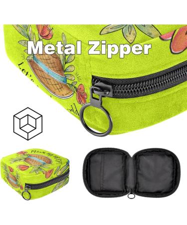 Portable Women's Binding-Up Bags & Menstrual Cup Pocket - Stylish Farmhouse Yellow Insert Bag for Teen Girls - Buy Online on GoSupps.com