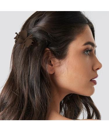 Hapdoo 4Pcs Butterfly Alligator Hair Clips - Medium French Curved Flat Duckbill for Women - Buy Online on GoSupps.com