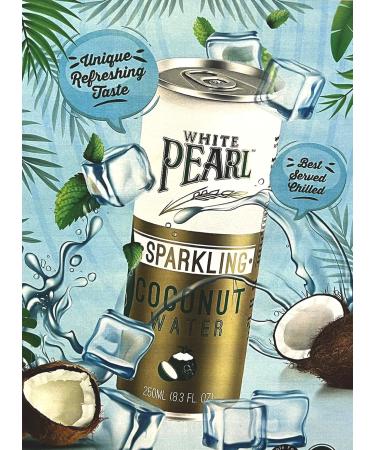White Pearl Sparkling Coconut Water 24x250ml - Buy Online on GoSupps.com