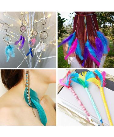 Coceca 300pcs Colorful Feathers for DIY Craft, Wedding, and Party Decor - Buy Online on GoSupps.com