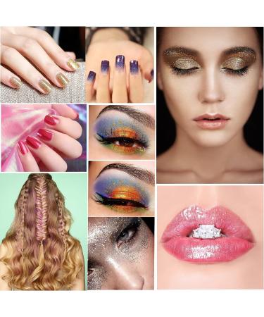 35g Fine Glitter Set - Gold, Silver, Holographic Colors for Makeup, Nails, Arts & Crafts - Buy Online on GoSupps.com