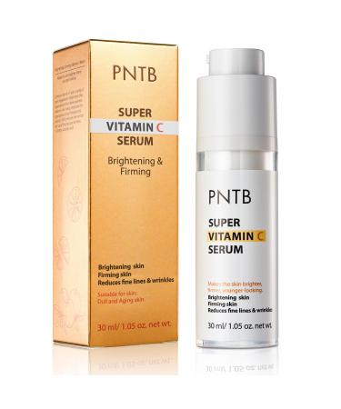 Super Vitamin C Serum for Women Over 70 Vitamin C Serum for Facial Use Target to Dark Spot Age Spots Wrinkles Anti Aging Facial Skin Care Firming Hydrating All-in-One Formula 1.05 oz