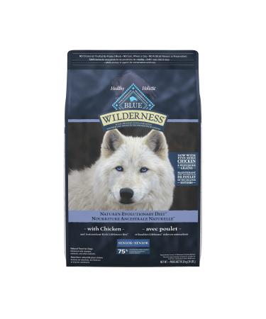 Blue Buffalo Wilderness More Meat & Wholesome Grains Natural Dry Dog Food Senior Chicken 24lb Senior More Meat Wholesome Grains