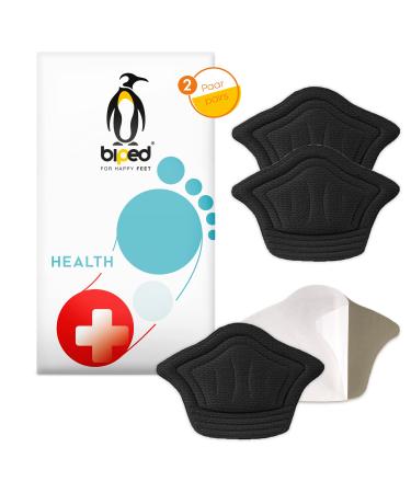 Biped Health 2 pairs of heel cushions for shoes that are too big and in heels pain - self -adhesive - for cutting - heel pillow for the prevention of bladder and wounding wound z2802 (black 10mm) black 10 mm