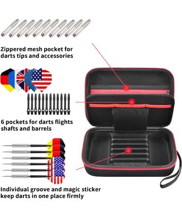 Dart Case Holder Organizer for Steel Tip & Soft Tip Darts - Carrying Bag for Tips, Shafts, Flights & Accessories (Box Only) - Buy Online on GoSupps.com
