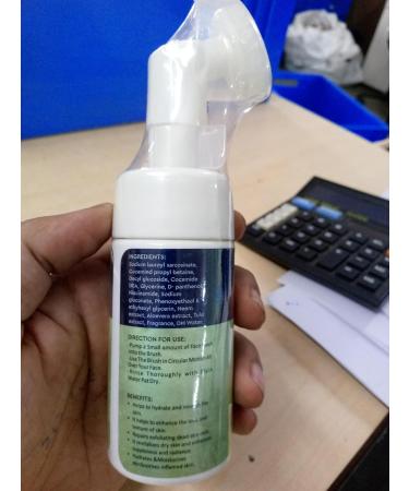 SWOSH Aloe Vera & Neem Foaming Face Wash for Oily & Pimple Prone Skin | No Parabens Sulfates Silicones | Built-in Face Brush | 100ml - Buy Online on GoSupps.com