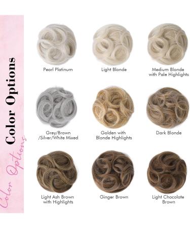REECHO 2 PCS Mini Claw Clip in Messy & Cat Ears Hair Bun Extensions Wig Accessory Updo Hairpieces for Women Girls (Pack of 2-3.5" Wavy Golden with Blonde Highlights) Pack of 2 - 3.5" Wavy Golden with Blonde Highlights - Buy Online on GoSupps.com