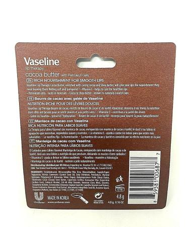 Vaseline Lip Therapy Cocoa Butter Balm Stick for Hydrating Chapped Lips (2 Pack) - Buy Online on GoSupps.com