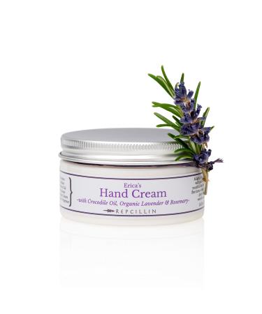 Repcillin Erica Hand Cream with Organic Crocodile Oil, Lavender and Rosemary