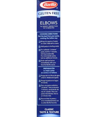 Barilla Gluten Free Elbows 12 Oz (Pack of 3) - Buy Online on GoSupps.com