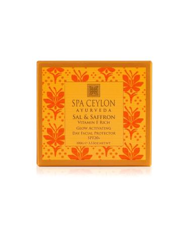 SPA CEYLON Vitamin E Glow Activating Day Facial Protector | Hydrating Sunblock with Sal & Saffron | Brighter Skin Nourishment for All Skin Types - Buy Online on GoSupps.com