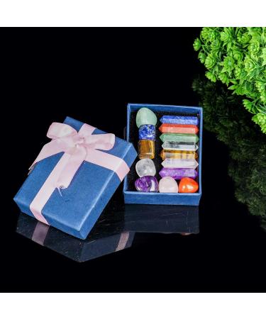 ABHISUBYA Chakra Crystals Set - 13Pcs Seven Chakra Stone - Healing Gifts for Women - Quartz Crystal Kit - Buy Online on GoSupps.com