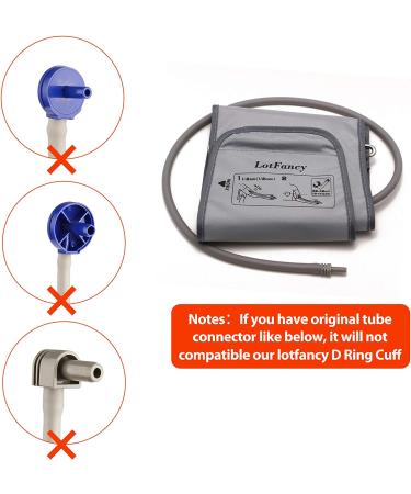 Lotfancy Large Cuff Replacement for Omron Blood Pressure Monitor - 11-17 inch Cuff Size with D Ring - Compatible with BP710, BP742, HEM-432C, HEM-711AC, HEM-712C - Buy Online on GoSupps.com