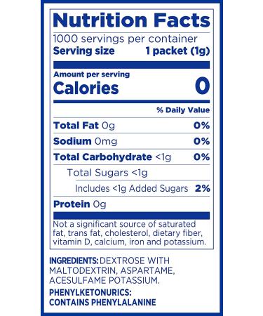 EQUAL 0 Calorie Sweetener - 800 Pack | Zero Calorie Sugar Substitute & Sugar Alternative - Buy Online on GoSupps.com