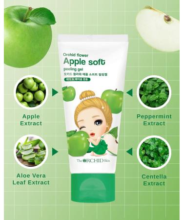  THE ORCHID SKIN ORCHID FLOWER APPLE SOFT PEELING GEL 4.1 oz peeling gel for face face scrub face exfoliator - Buy Online on GoSupps.com