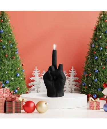 GroBro7 Middle Finger Candle - Danish Pastel Fragrance Natural Soy Wax & Pine Incense Sticks | Unique Aromatherapy Room Decoration & Gift for Desk Parties & Housewarming (Black) - Buy Online on GoSupps.com