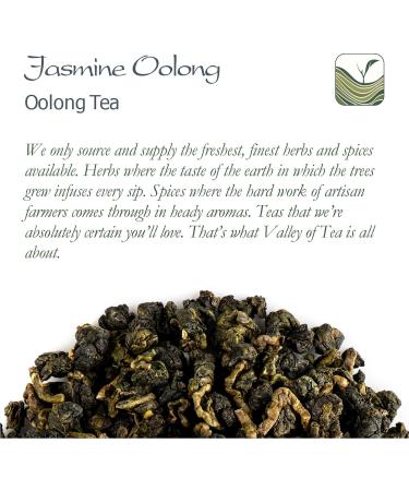 Jasmine Oolong Tea Artisan Quality - Whole Leaf Rolled With Real Jasmine Jasmine Oolong 100g - Buy Online on GoSupps.com
