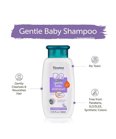 Himalaya Gentle Baby Shampoo - 6.76 oz - For Baby-Soft Hair & Soothing Scalp - Buy Online on GoSupps.com