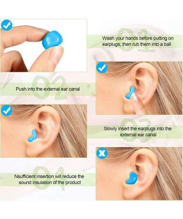 YSUTON Reusable Moldable Ear Plugs for Sleeping - Noise Cancelling Silicone Ear Plugs (6 Pairs) for Snoring Loud Noise Travel & More - Buy Online on GoSupps.com